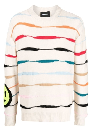 BARROW fine-knit stripe jumper - Neutrals