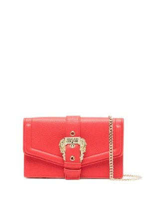 Versace Jeans Couture logo-buckle crossbody bag - Red