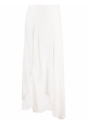 Patrizia Pepe asymmetric long skirt - White