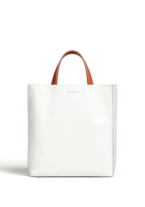 Marni Soft colour-block tote bag - White