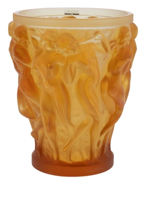 Lalique Bacchantes crystal vase - Yellow