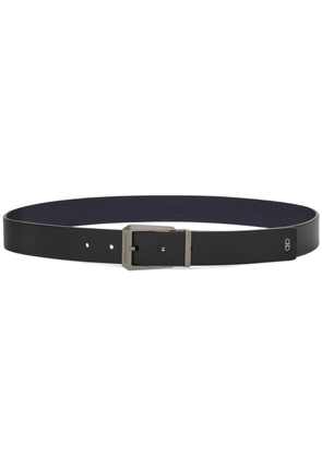 Ferragamo logo-engraved reversible leather belt - Blue
