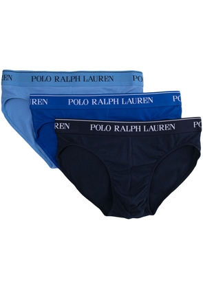 Polo Ralph Lauren three pack logo waistband briefs - Blue