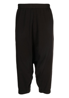 Comme Des Garçons Shirt drop-crotch cropped trousers - Black