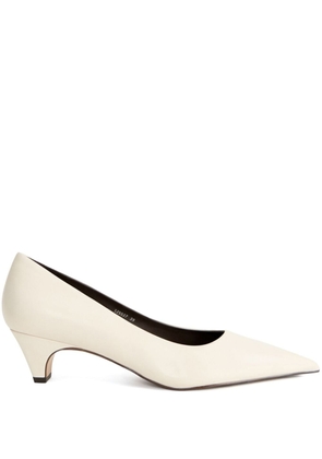 12 STOREEZ 50mm pointed-toe leather pumps - Neutrals
