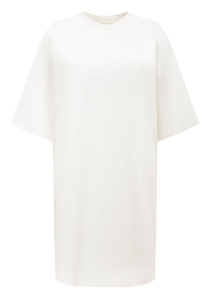 12 STOREEZ mercurised-cotton T-shirt dress - White
