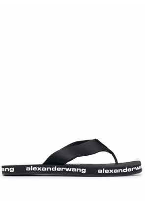 Alexander Wang outsole-logo flip flops - Black