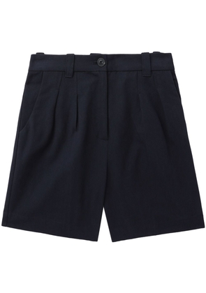 A.P.C. Nola pleated mini shorts - Blue