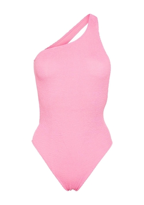 MC2 Saint Barth halterneck crinkled swimsuit - Pink