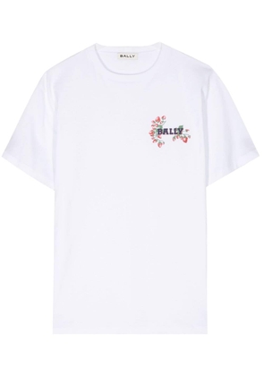 Bally logo-print organic cotton T-shirt - White