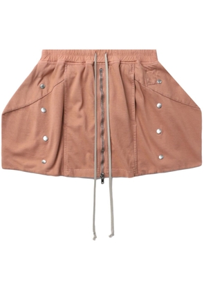 Rick Owens DRKSHDW stud-embellished cotton miniskirt - Pink