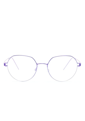Lindberg Evan 77 round-frame glasses - Blue