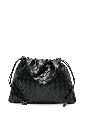 Bottega Veneta medium Dustbag leather clutch bag - Black