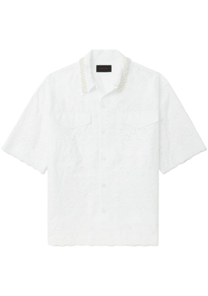 Simone Rocha broderie anglaise cotton shirt - White