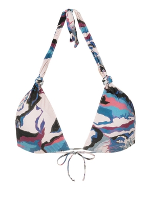 Clube Bossa Rings camouflage-print bikini top - Multicolour