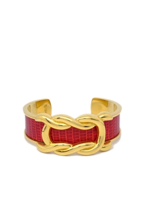 Hermès Pre-Owned 1990-2000 gold-plated bangle - Red