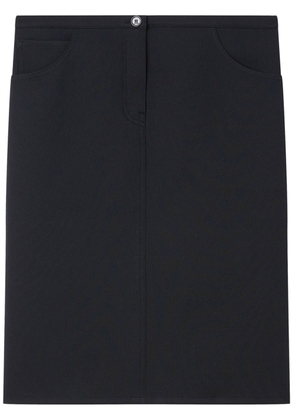 Courrèges low-waist midi skirt - Black