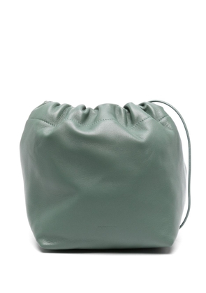 Jil Sander Dumpling leather bucket bag - Green