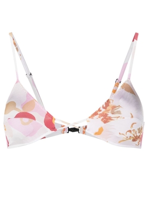 Clube Bossa Apfel floral-print bikini top - Neutrals