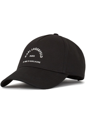 Karl Lagerfeld RSG logo-print cap - Black