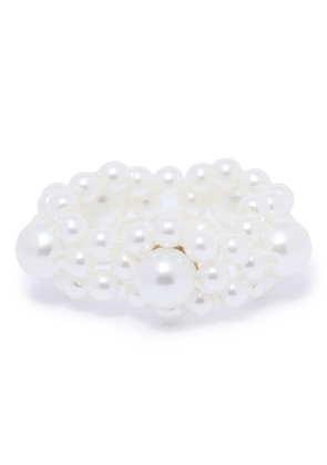 Simone Rocha faux-pearl ring - White