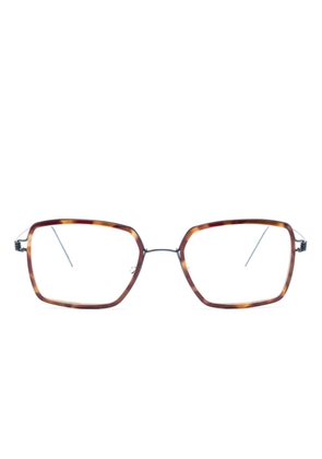 Lindberg Jerald U13 rectangle frame glasses - Brown