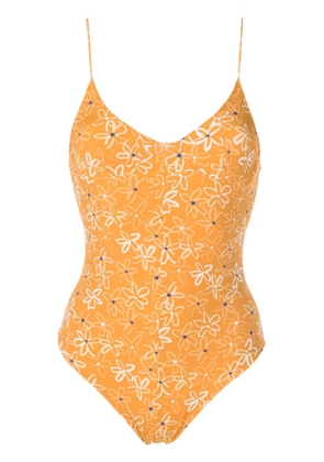 Clube Bossa Rossina floral-print swimsuit - Yellow
