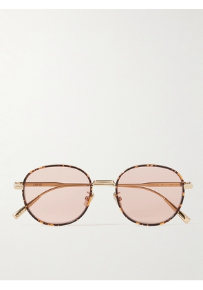 Dior Eyewear - DiorBlackSuit S2U Round-Frame Tortoiseshell Acetate and Gold-Tone Sunglasses - Men - Gold