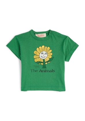 The Animals Observatory Cotton Sunflower T-Shirt (6-18 Months)