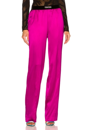 TOM FORD Satin Pant in Hot Pink - Fuchsia. Size M (also in S).