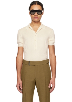 TOM FORD Off-White Ribbed Polo