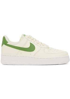 Nike Off-White & Green Air Force 1 '07 Next Nature Sneakers