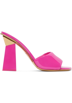 Valentino Garavani Pink One Stud Hyper Heeled Sandals