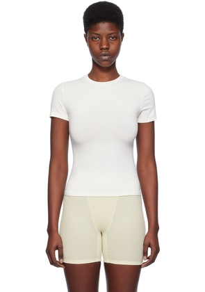 SKIMS Off-White Cotton Jersey T-Shirt
