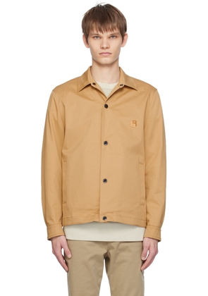 BOSS Tan Relaxed-Fit Jacket