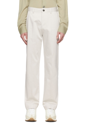 AMI Paris Gray Button-Fly Trousers