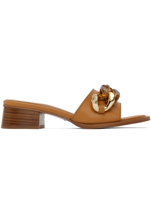 See by Chloé Tan Monyca Heeled Mules