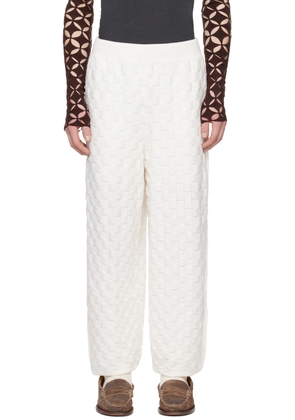 Isa Boulder SSENSE Exclusive White Chess Trousers