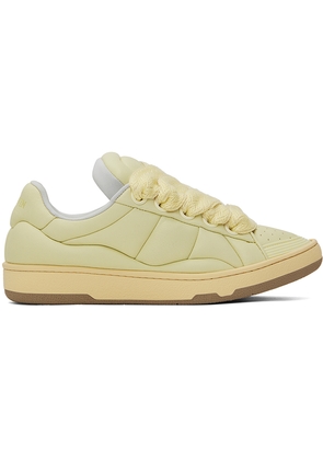 Lanvin Yellow Curb XL Leather Sneakers