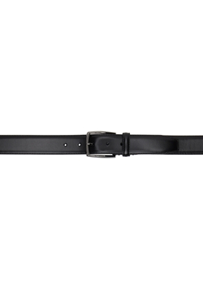 BOSS Black Vegetable-Tanned Leather Belt