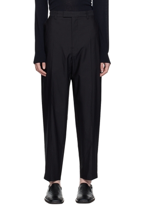 LEMAIRE Black Washed Trousers