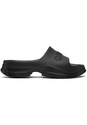 GANNI Black Pool Slide Sandals