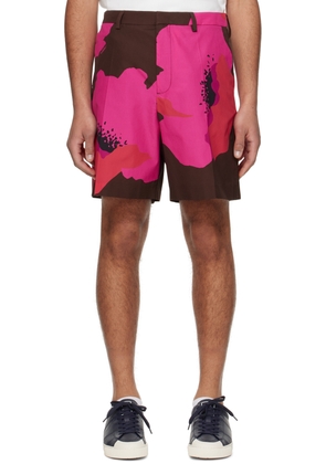Valentino Pink Floral Shorts