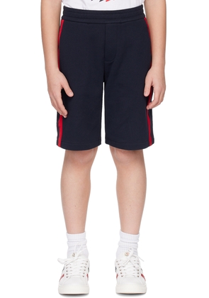 Moncler Enfant Kids Navy Striped Shorts