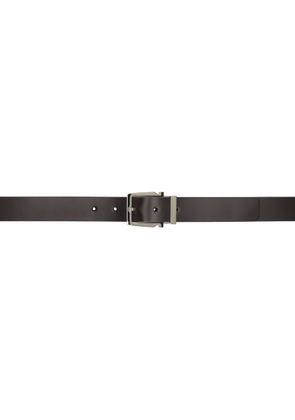 Ferragamo Black & Brown Adjustable Gancini Reversible Belt