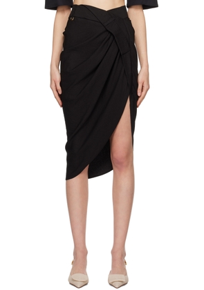 JACQUEMUS Black Les Classiques 'La Jupe Saudade' Midi Skirt