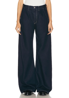 Citizens of Humanity Maritzy Pleated Trouser in Hudson - Blue. Size 28 (also in 26, 27, 30, 34).