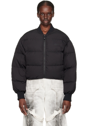 Acne Studios Black Quilted Down Bomber Jacket