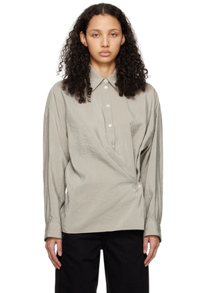 LEMAIRE Gray Twisted Shirt