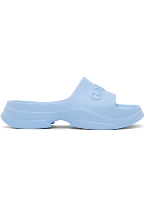GANNI Blue Pool Slide Sandals